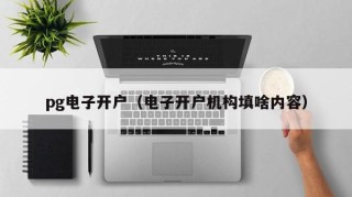 pg电子开户（电子开户机构填啥内容）
